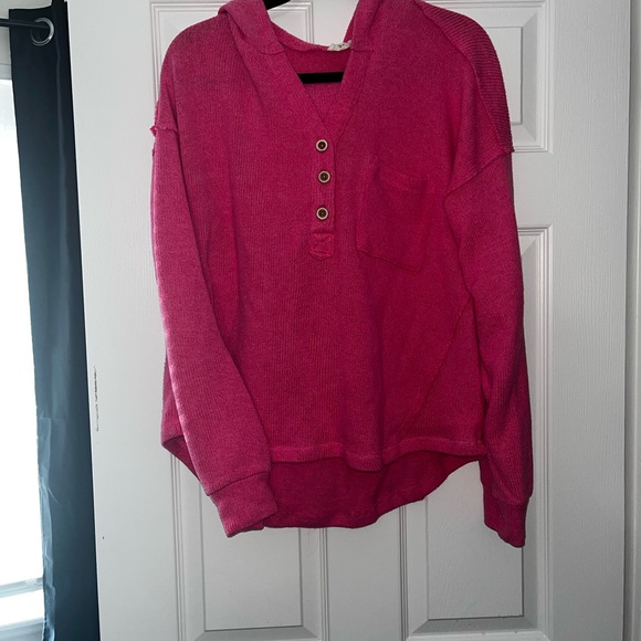 Women's Pink Hooded Top - Picture 1 of 4
